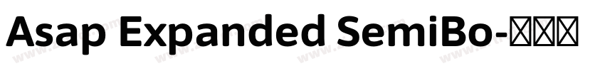 Asap Expanded SemiBo字体转换